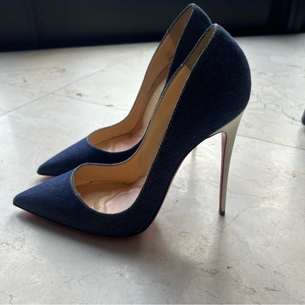 Christian Louboutin denim so Kate heels